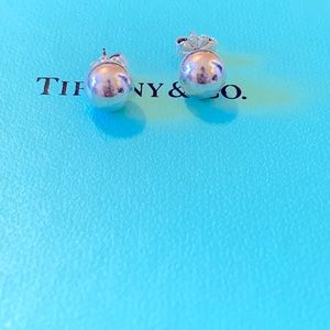 Tiffany & Co 8 mm ball earrings